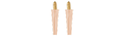 Narrower Legs x 2 | middle of each Side Rail location Shown as B on Instructions Diagram